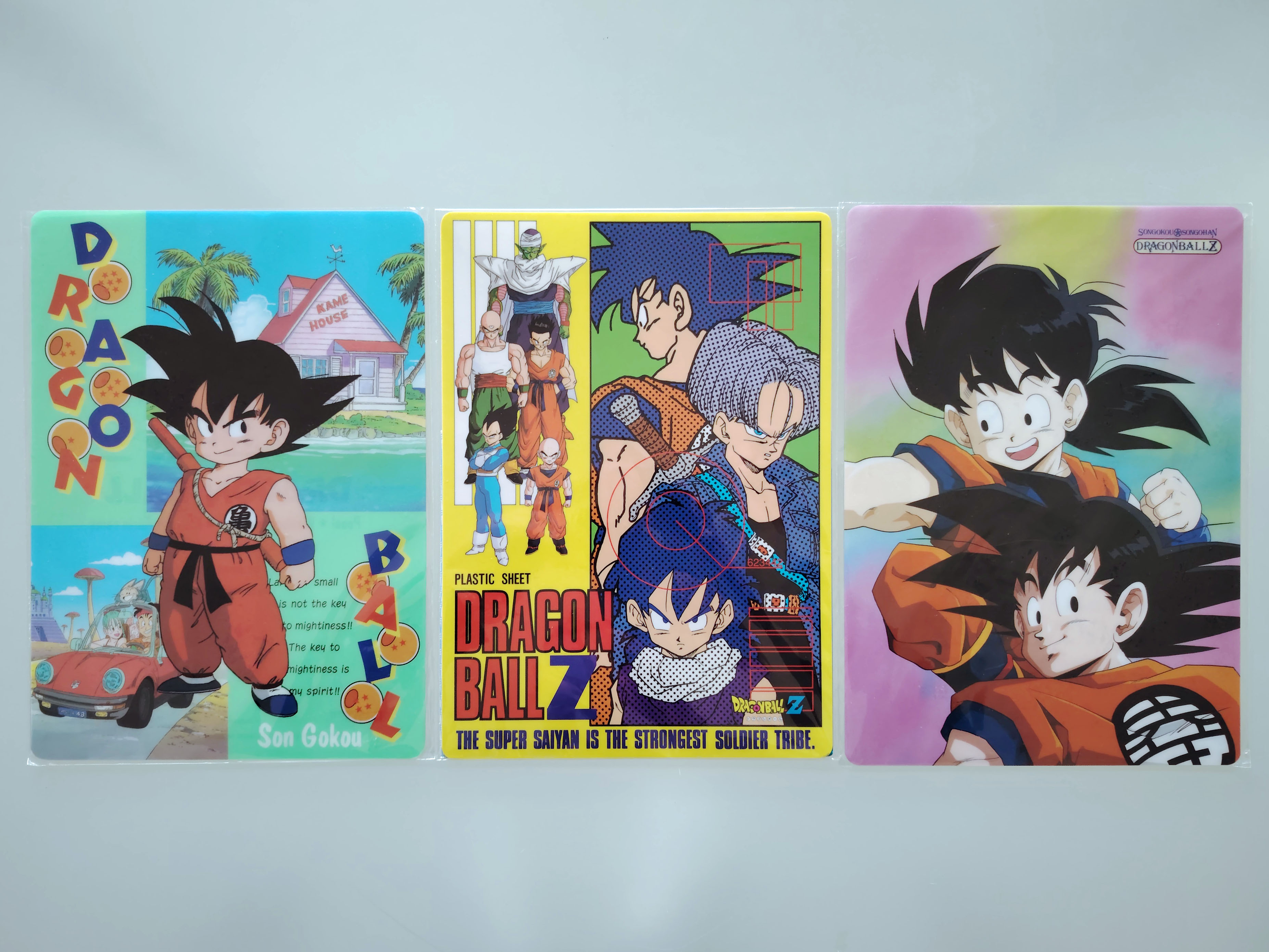 Set of 3 Shitajiki Dragon Ball & Dragon Ball Z