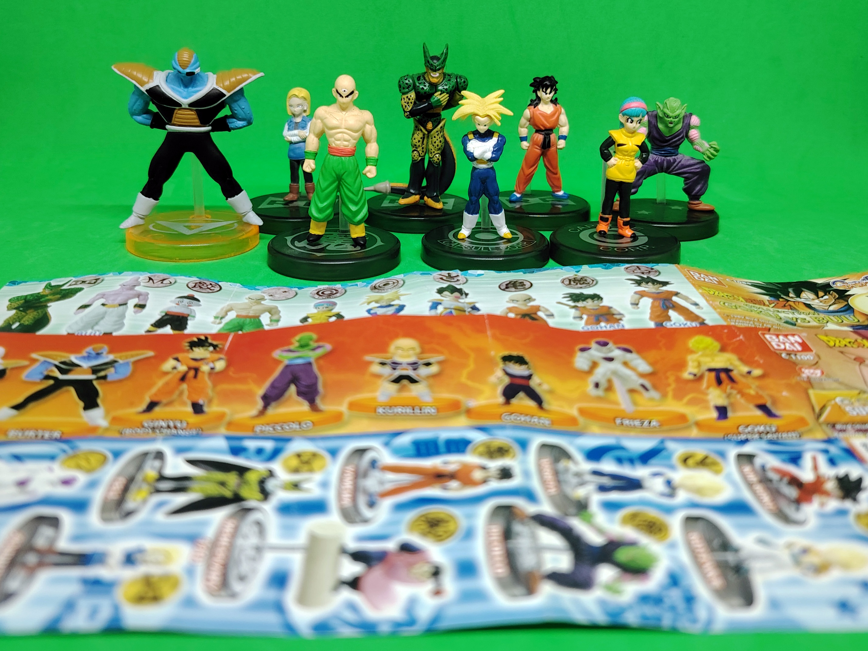 Set of 8 Dragon Ball Z Gashapons Collection Bandai (2005 - 2009)