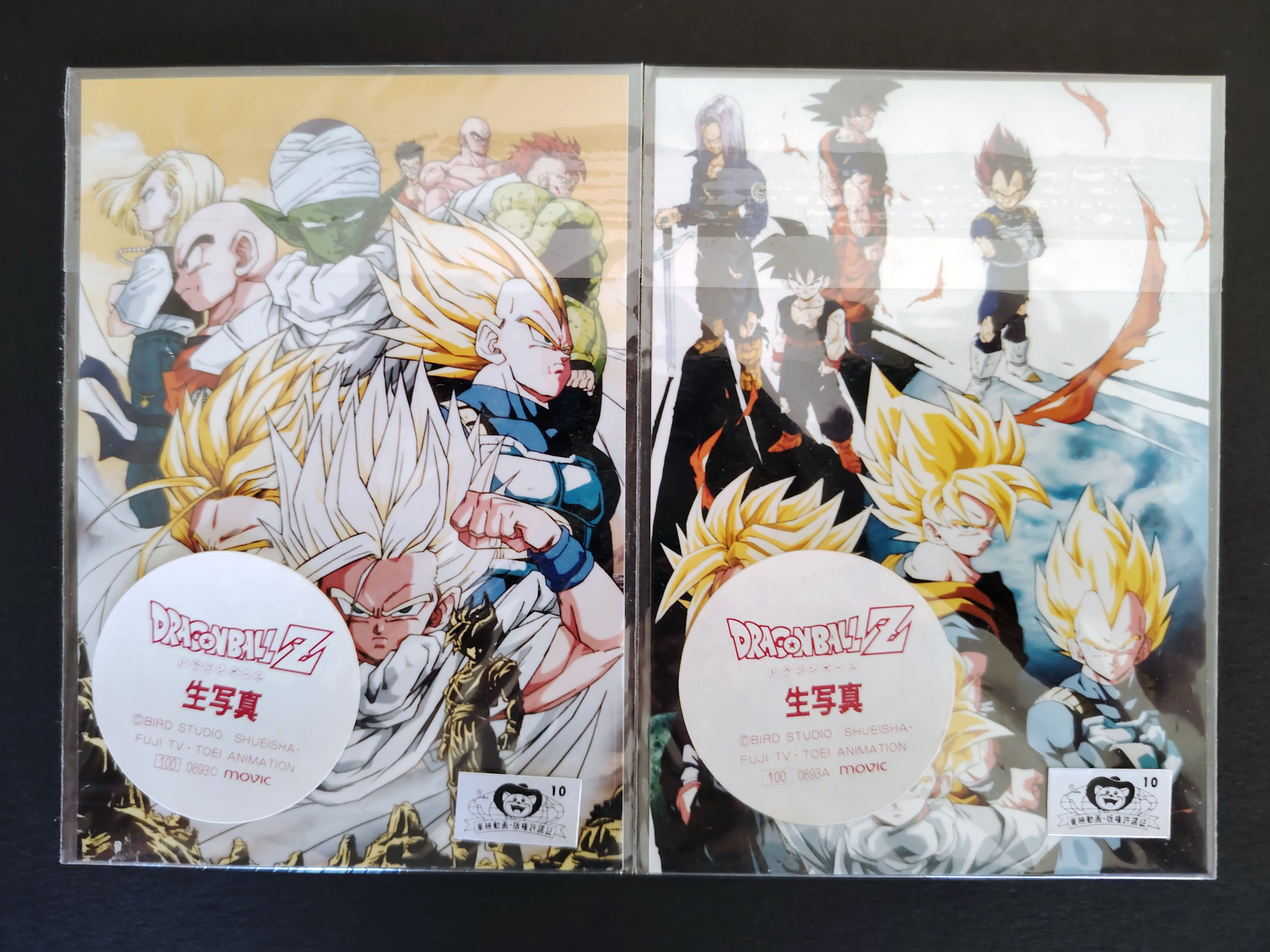 Set of 2 Dragon Ball Z Fujicolor photos (1993)