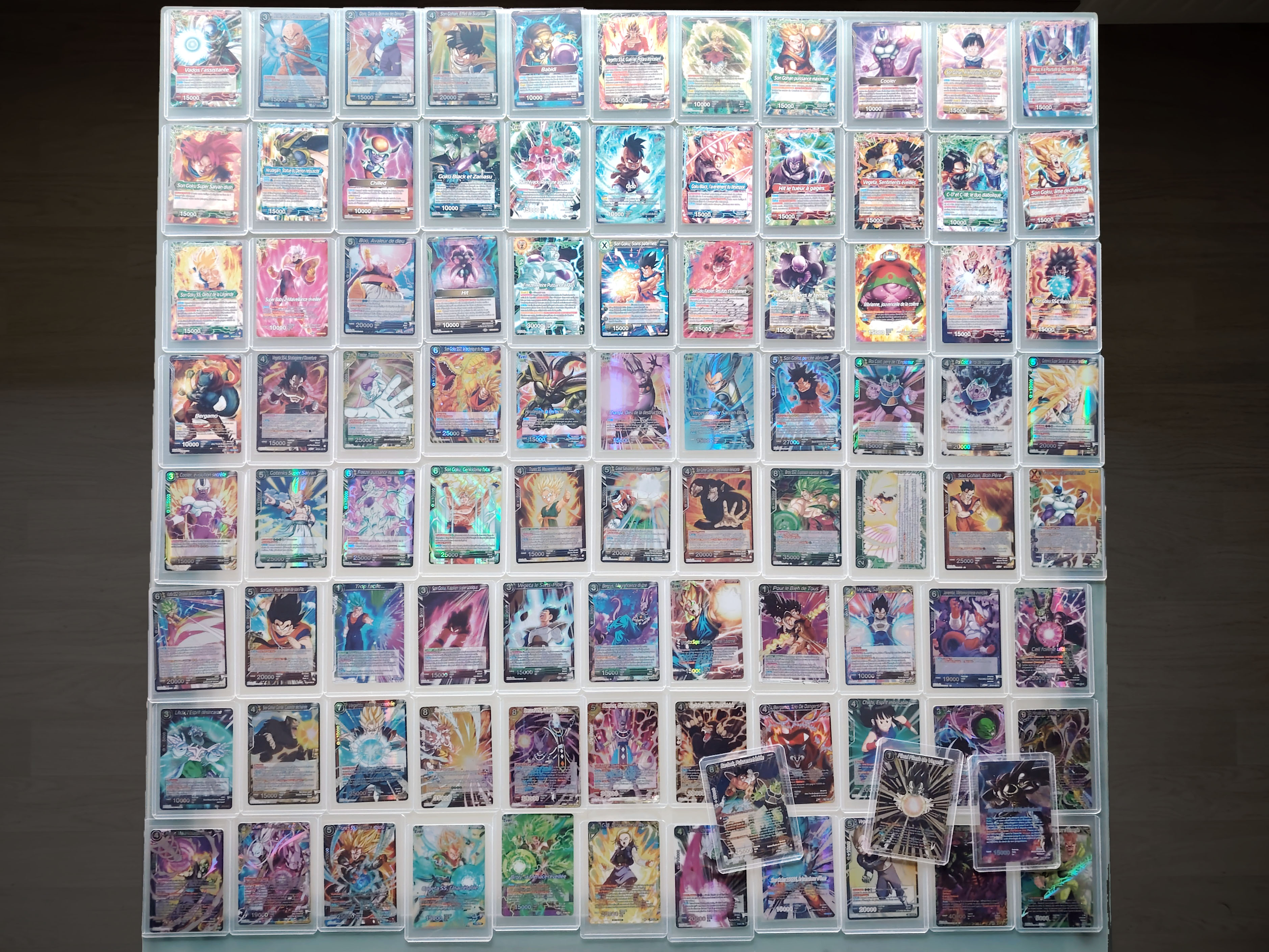Set of 91 frenchs Dragon Ball Super Card Game (2018-2025)