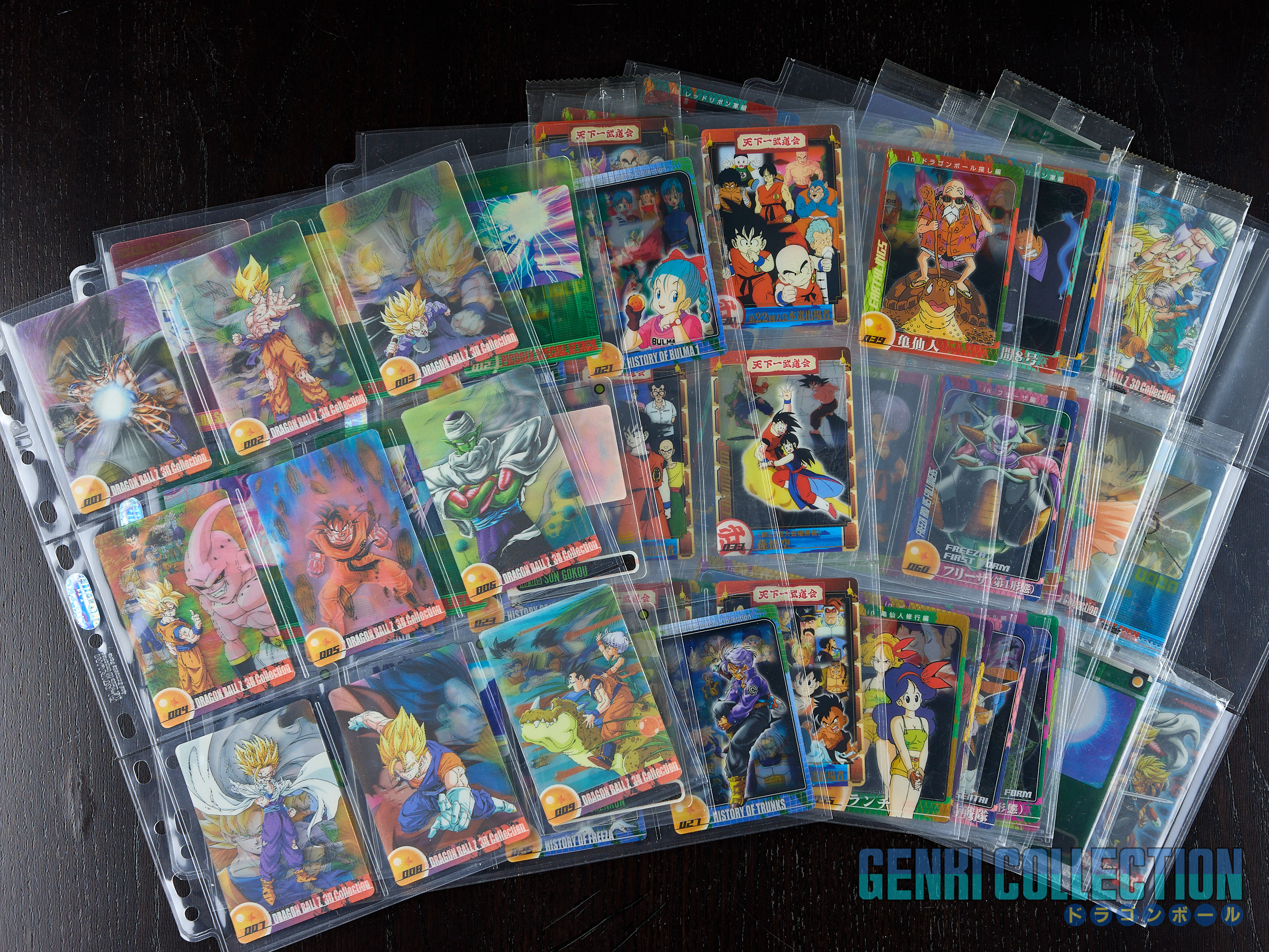 Set of 66 Dragon Ball Z Morinaga Wafers Cards Part 1 & 2 + SP 164 (2004)