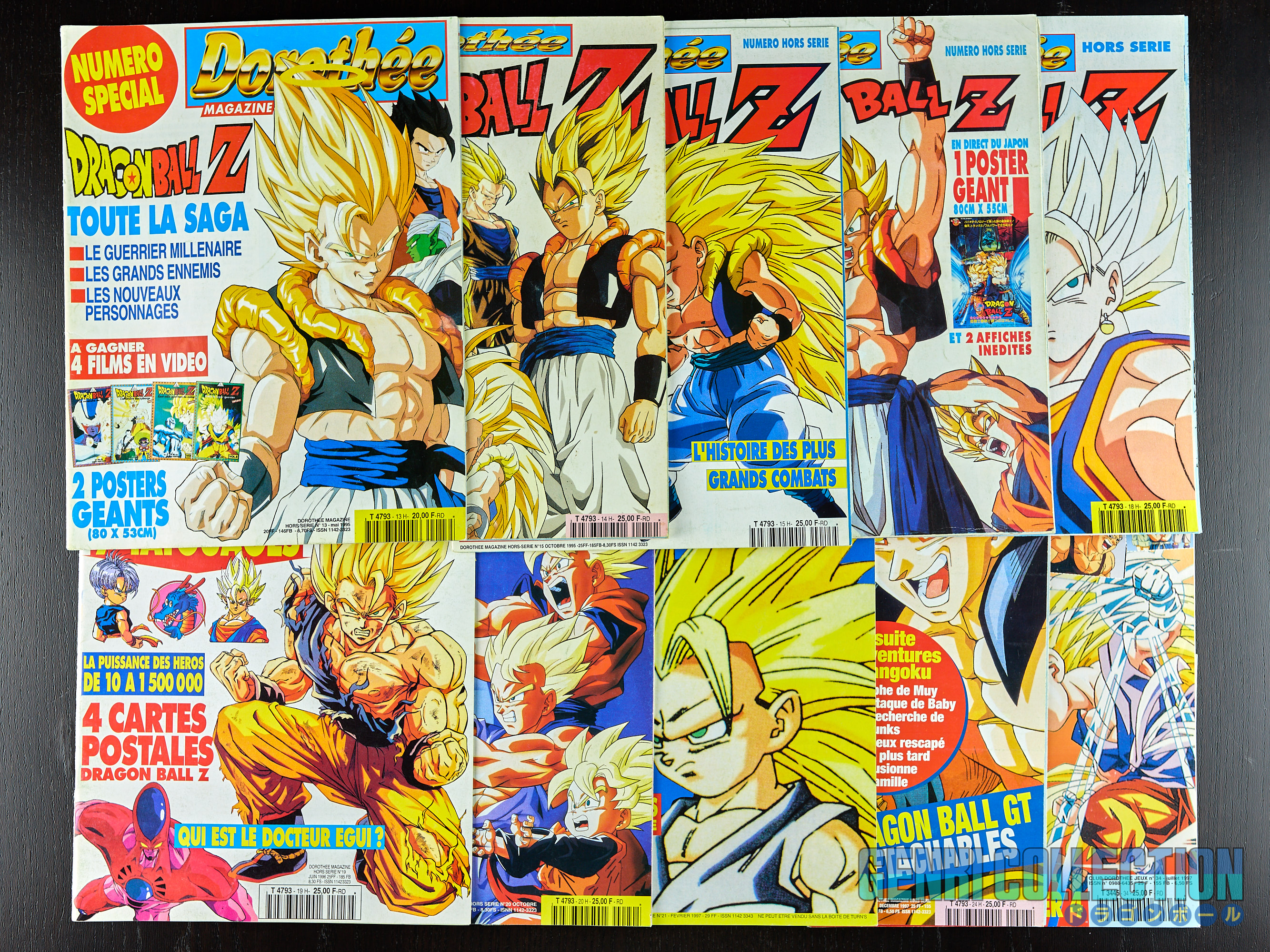 Set of 10 French magazines "Dorothée Magazine hors-séries" (1995-1997)